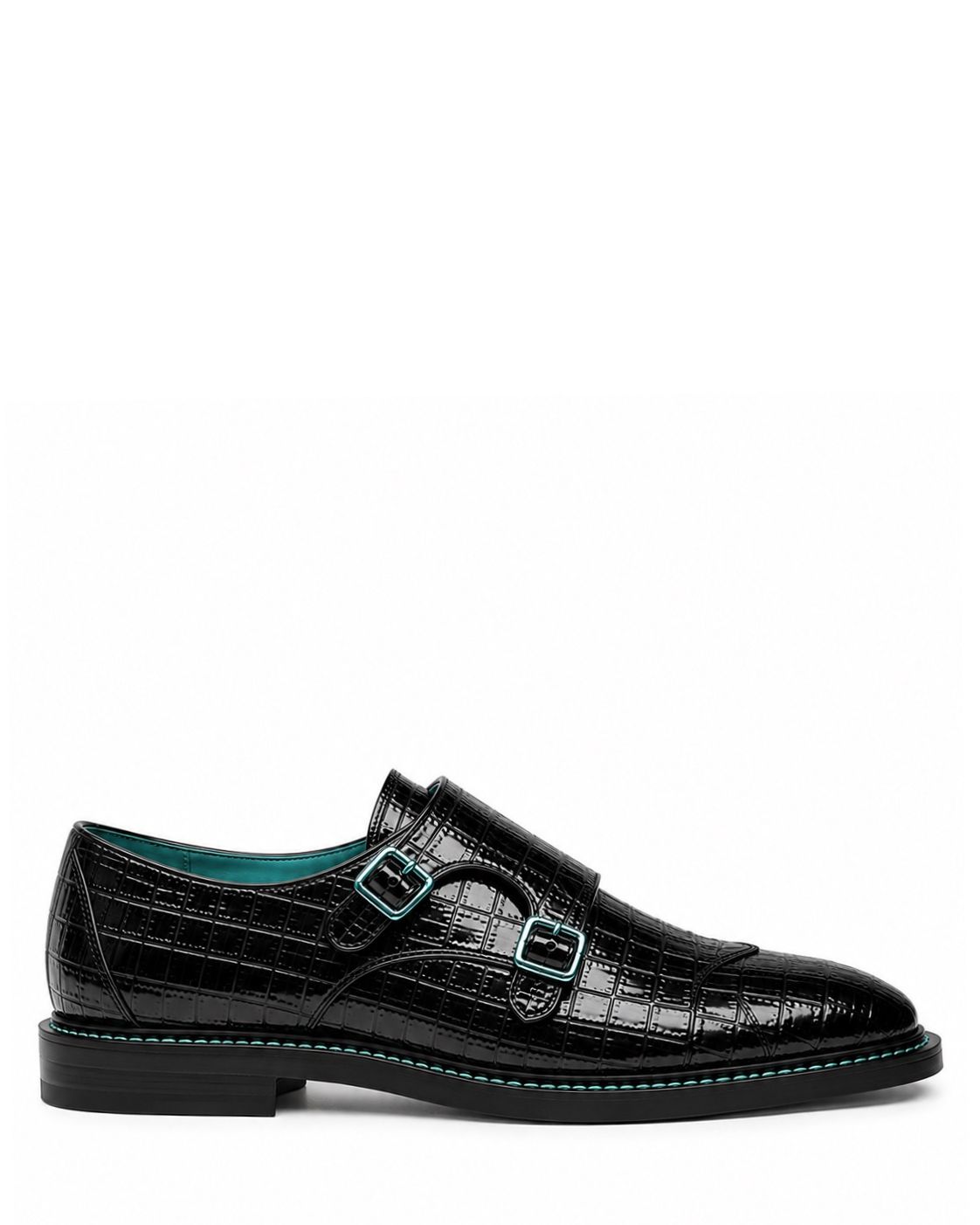 The Monk Strap — Black Aqua